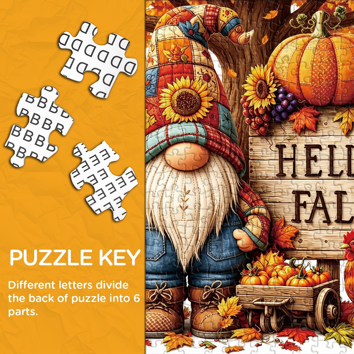 Quilted Fall Jigsaw Puzzle 1000 Pieces