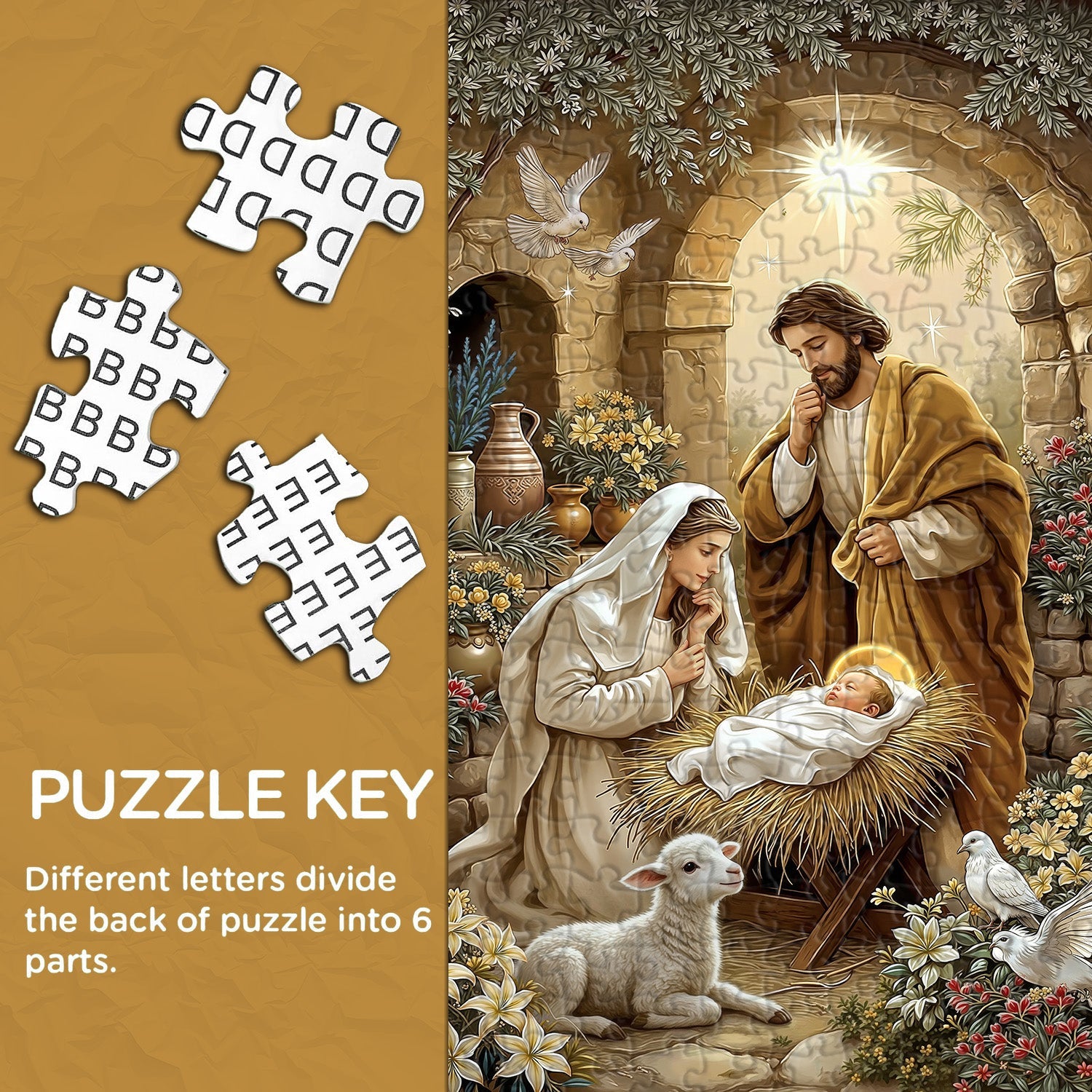 Holy Nativity Jigsaw Puzzle 1000 Pieces