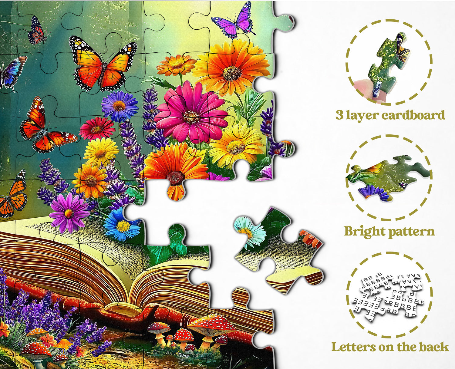 Floral Chaptears Jigsaw Puzzle 1000 Pieces