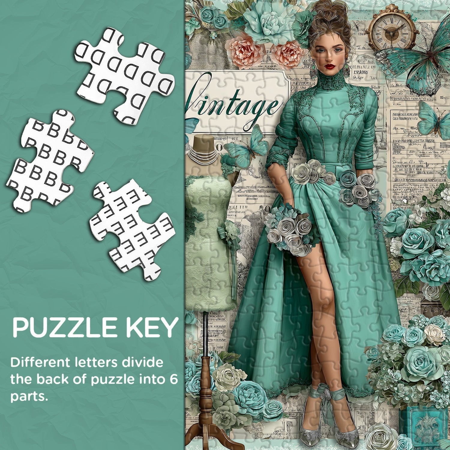 Vintage Elegance Jigsaw Puzzle 1000 Pieces