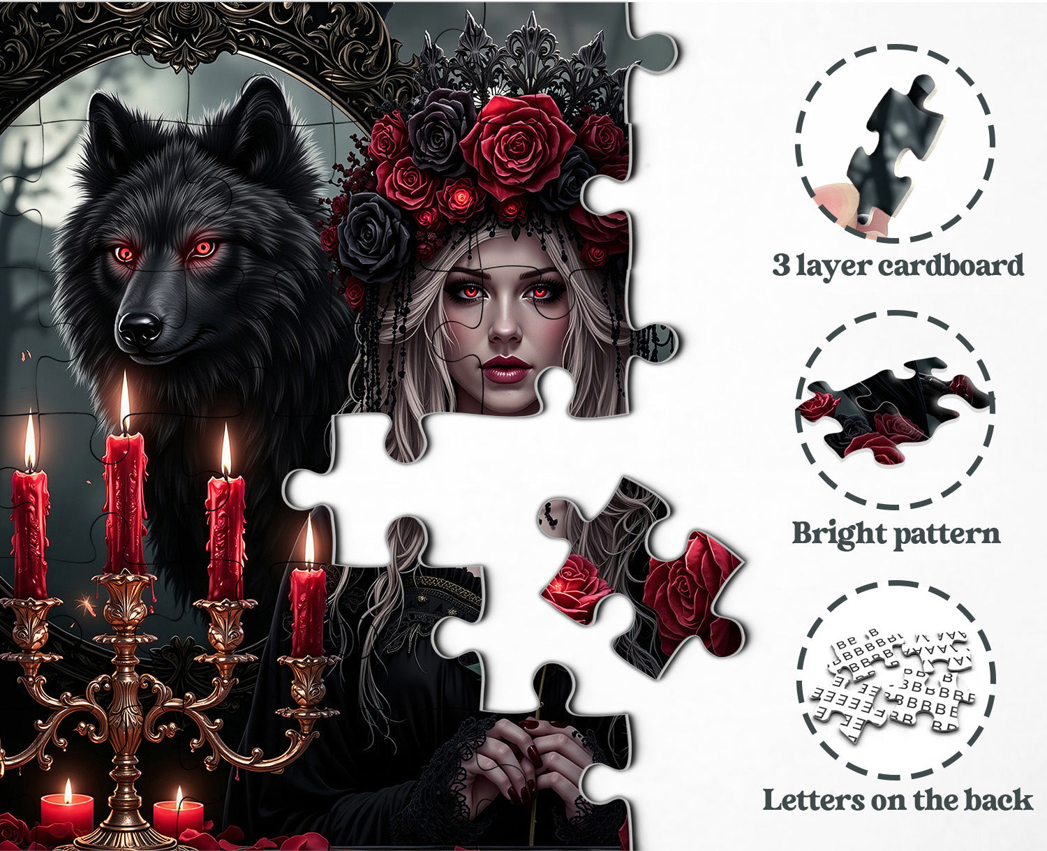 Eternal Night Rose Festival Jigsaw Puzzle 1000 Pieces
