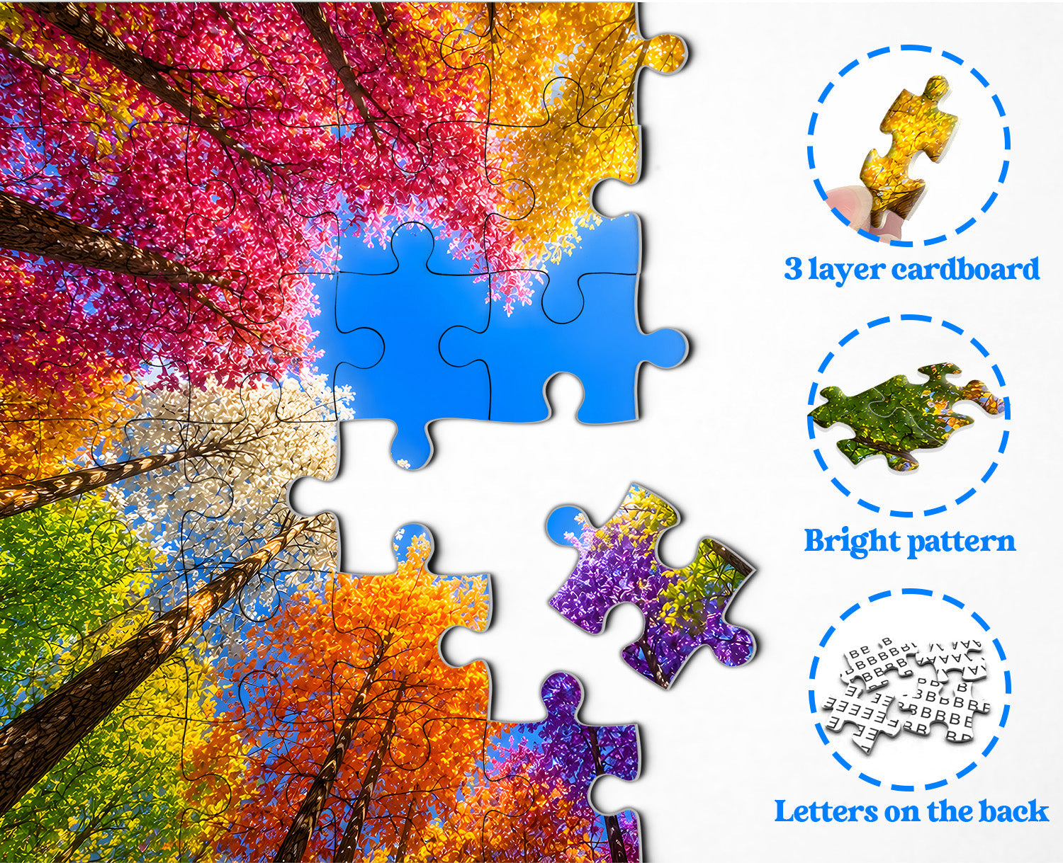 Rainbow Forest Jigsaw Puzzle 1000 Pieces