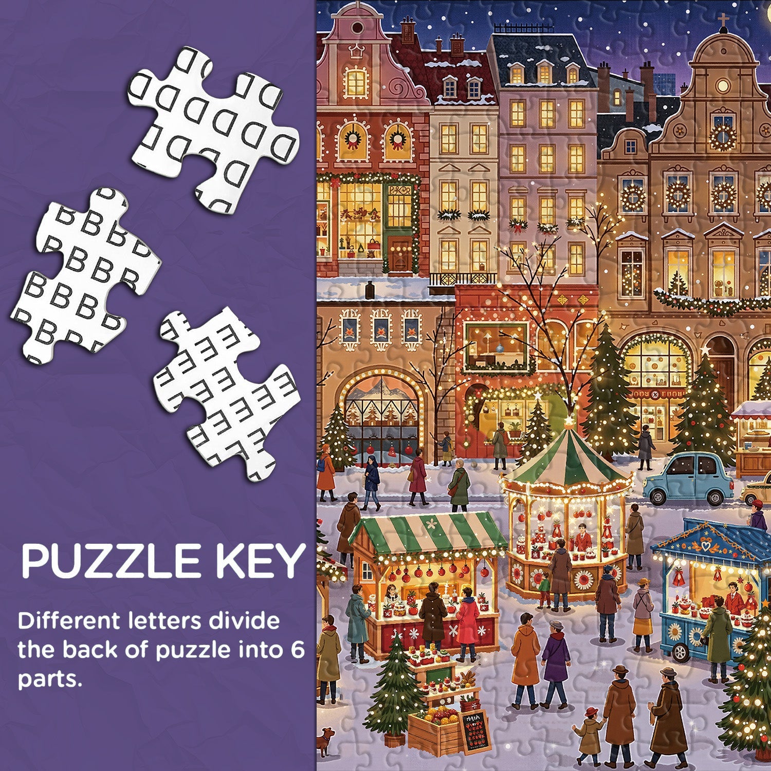 Xmas Market Jigsaw Puzzle 1000 Pieces