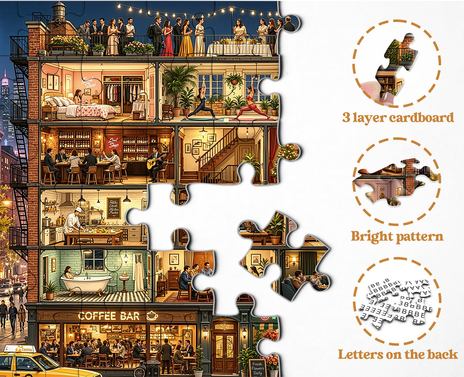 Home in Night Jigsaw Puzzle 1000 Piece