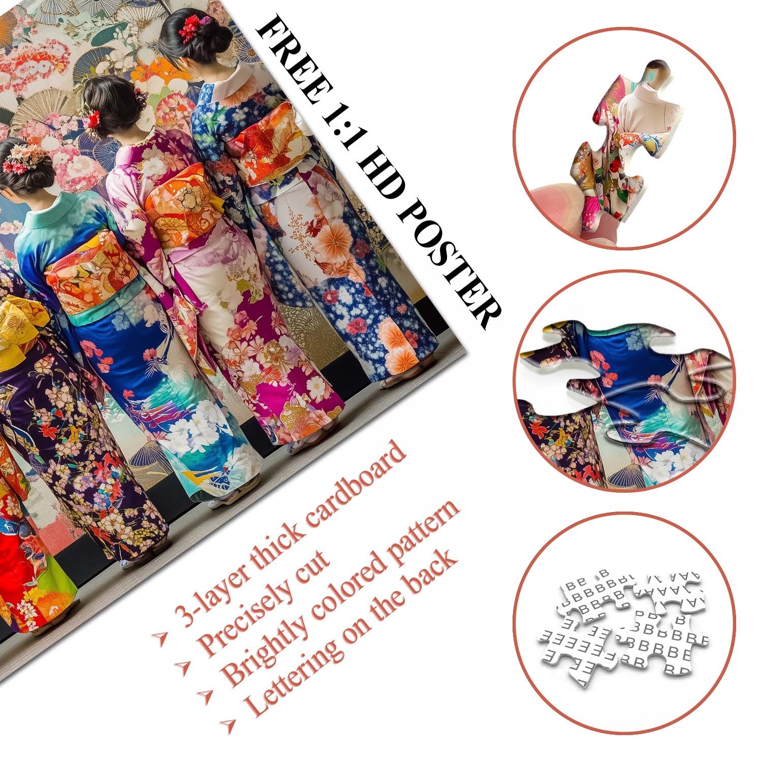 Elegant Kimono Jigsaw Puzzles 1000 Pieces