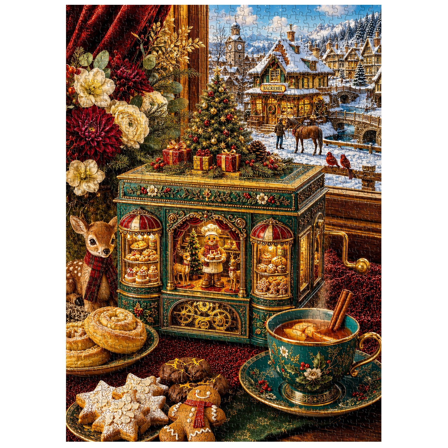 Christmas Music Box Jigsaw Puzzle 1000 Pieces