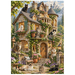 Cats In Bloom Jigsaw Puzzle 1000 Piece