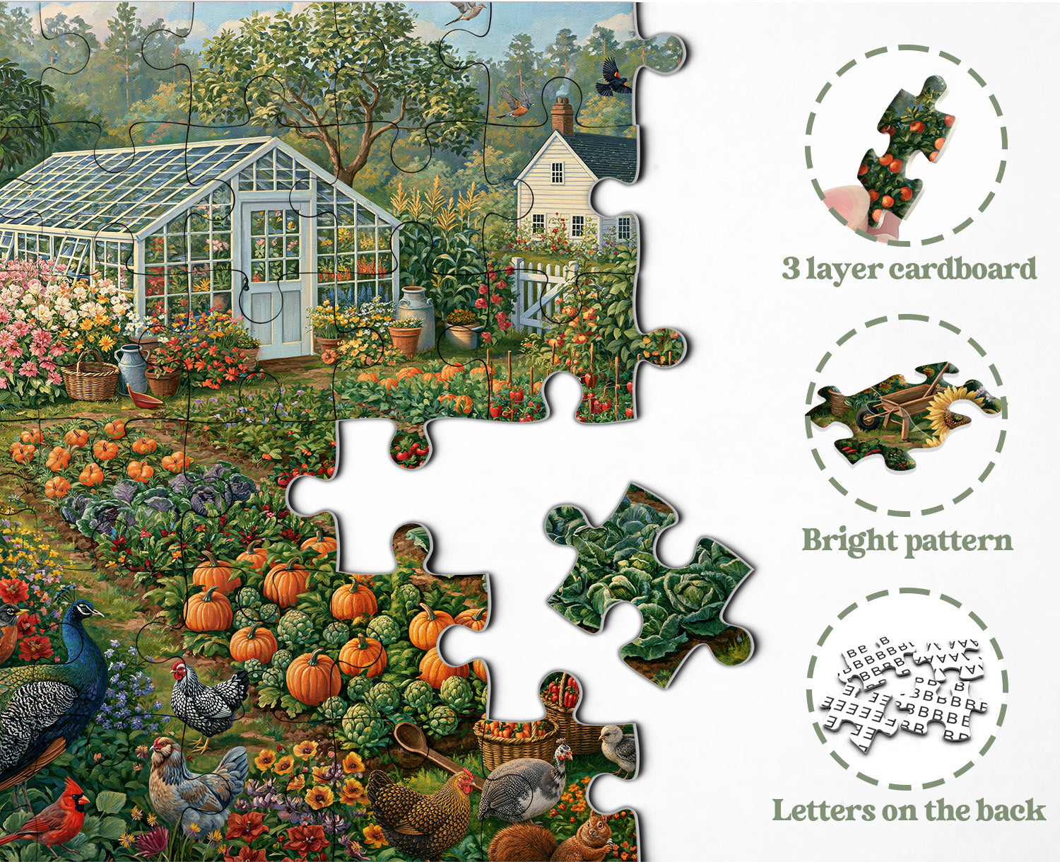 Fruitful Yard Jigsaw Puzzle 1000 Pieces