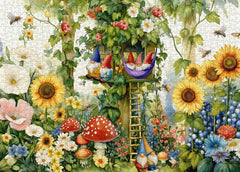 Gnomes In Bloom Jigsaw Puzzle 1000 Pieces