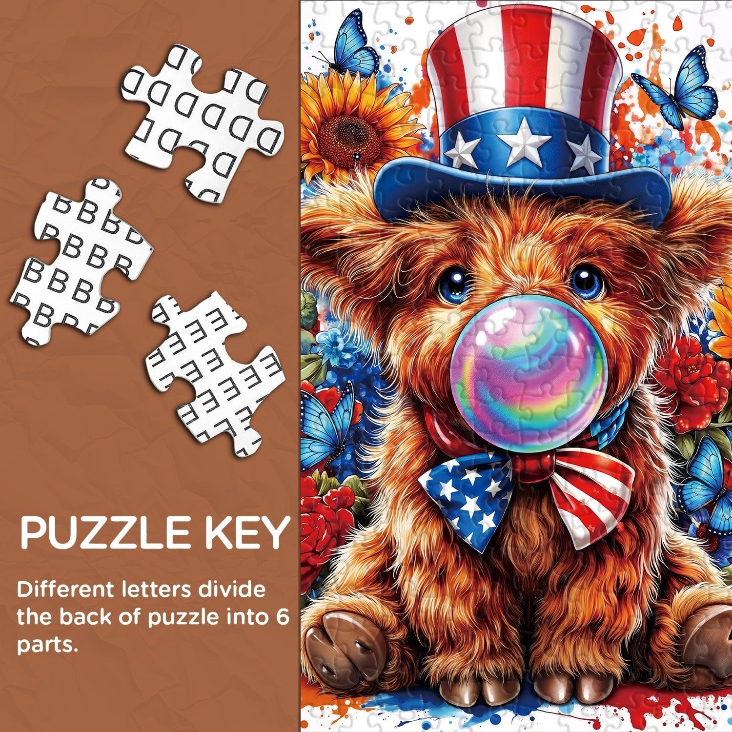 Patriotic Bubbles Jigsaw Puzzle 1000 Pieces