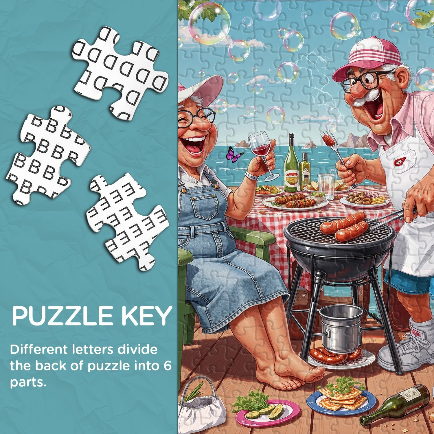 Grandma & Gramp BBQ Jigsaw Puzzle 1000 Piece