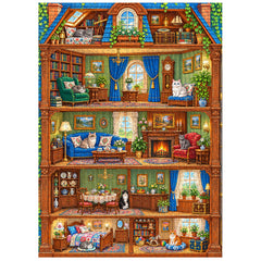 Cottage of Kittens Jigsaw Puzzle 1000 Piece