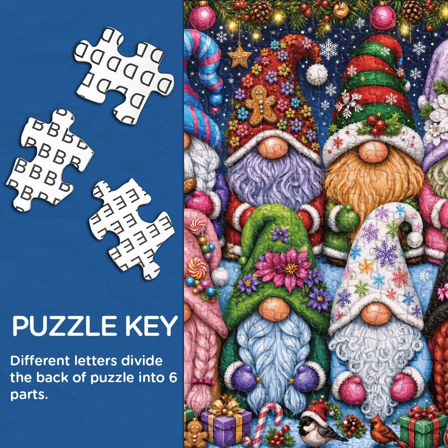 Christmas Gnomes Jigsaw Puzzle 1000 Pieces