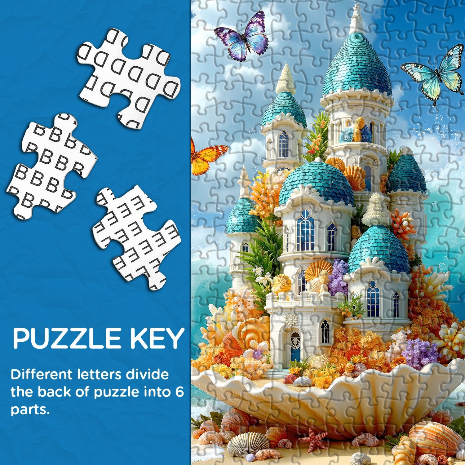 Seashell Castle Jigsaw Puzzle 1000 Pieces