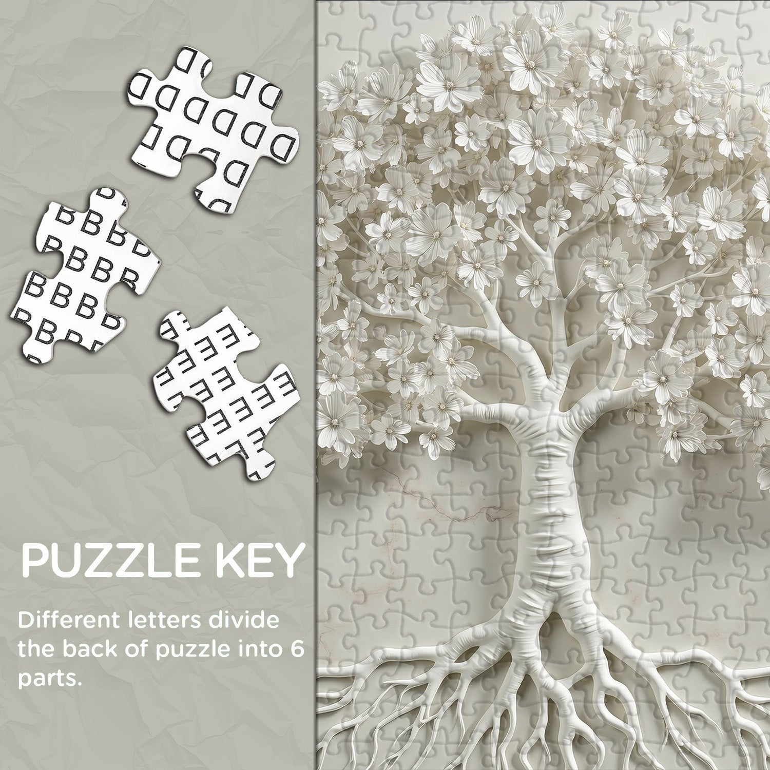 Tree Of Whiteness Jigsaw Puzzle 1000 Pieces