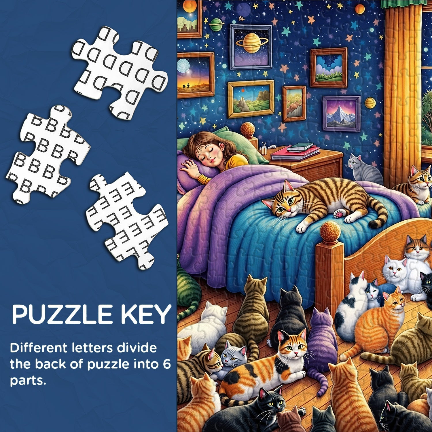 Cats Guarding Dreams Jigsaw Puzzle 1000 Piece