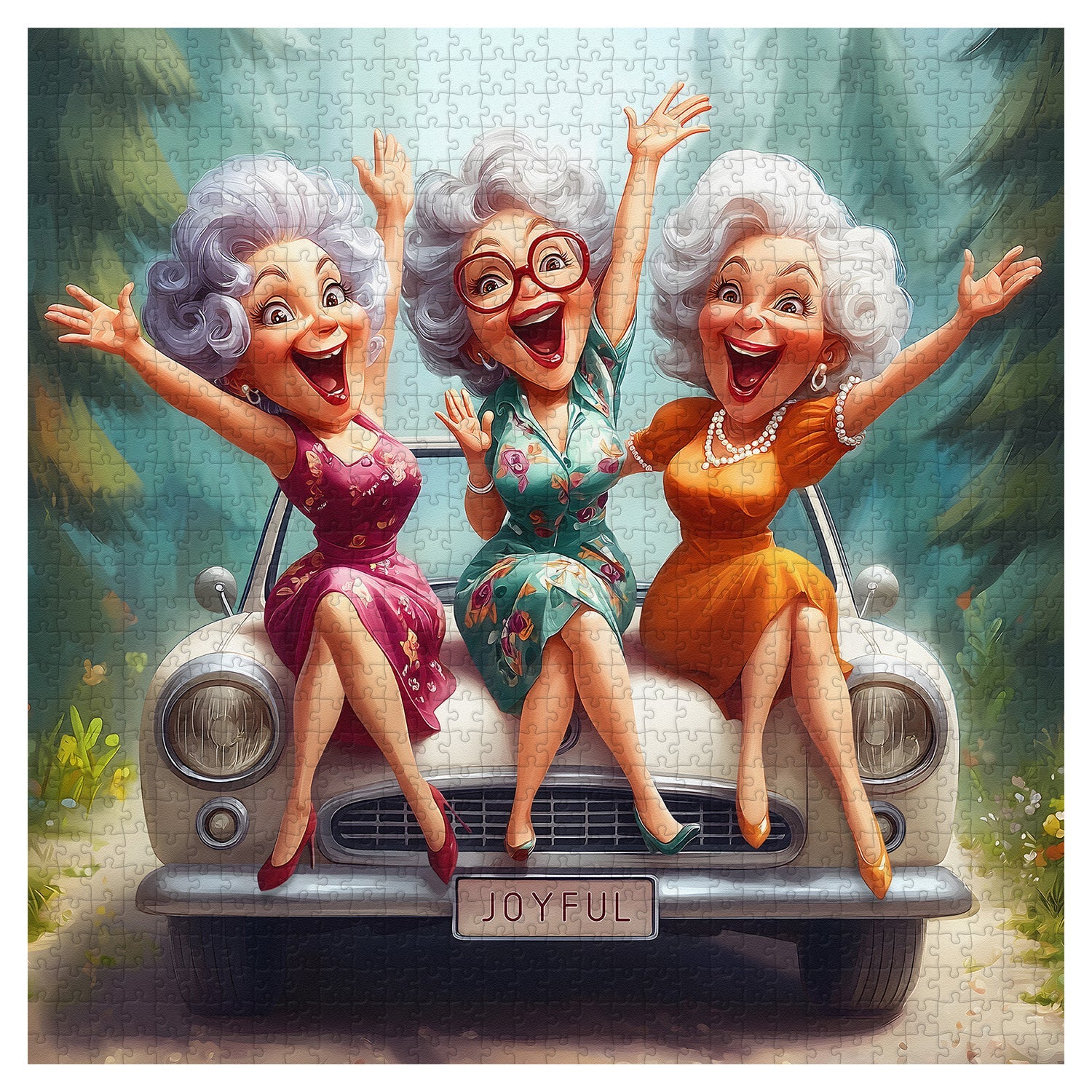 Vintage Joy Ride Jigsaw Puzzle 1000 Pieces