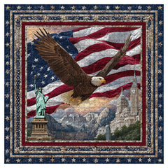Puzzle de 1000 pièces : Aigle au-dessus de la Statue de la Liberté