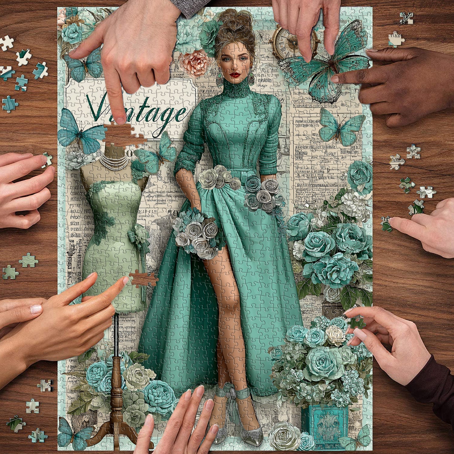 Vintage Elegance Jigsaw Puzzle 1000 Pieces