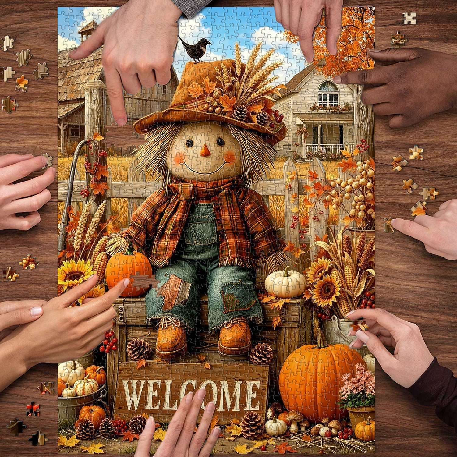 Scarecrow’s Harvest Jigsaw Puzzle 1000 Pieces