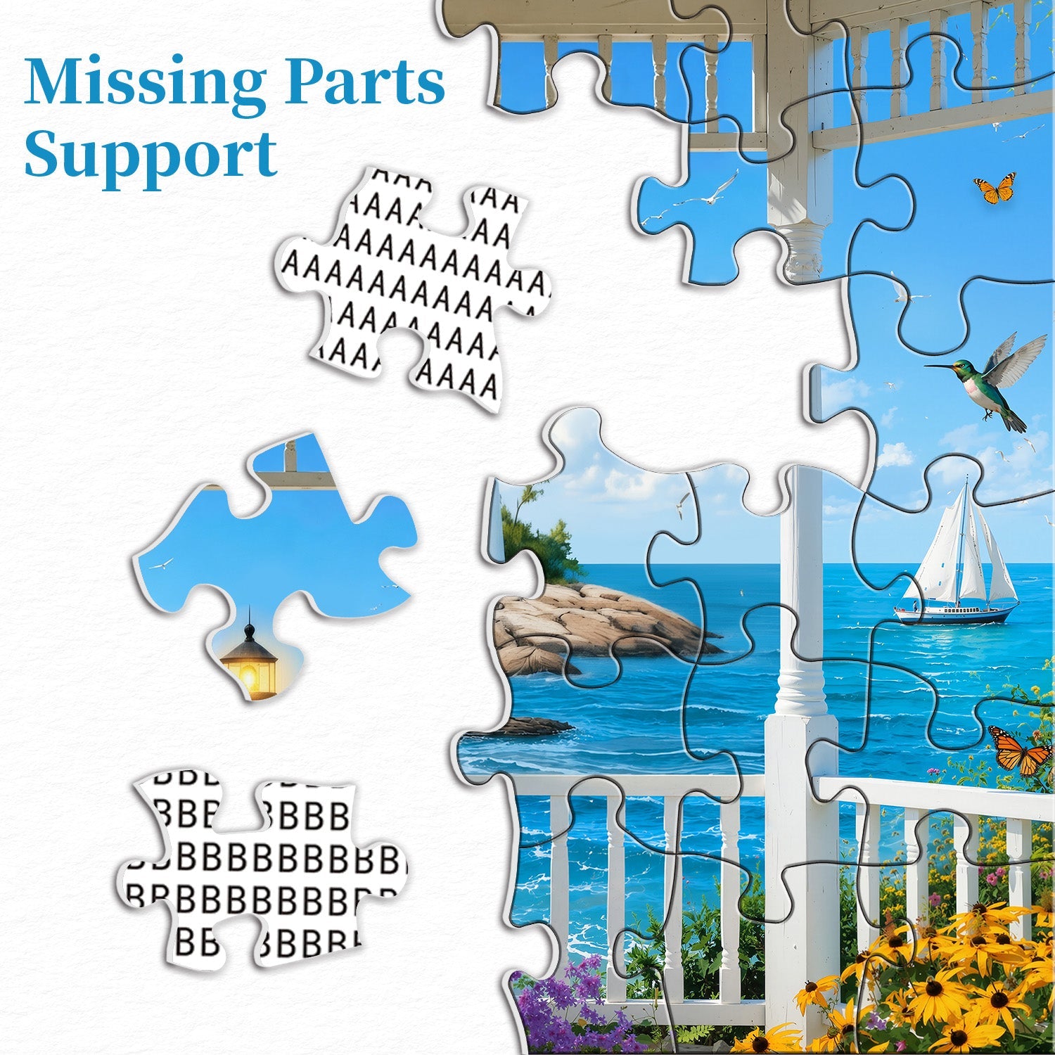 Sea-Kissed Lighthouse Jigsaw Puzzle 1000 Piece
