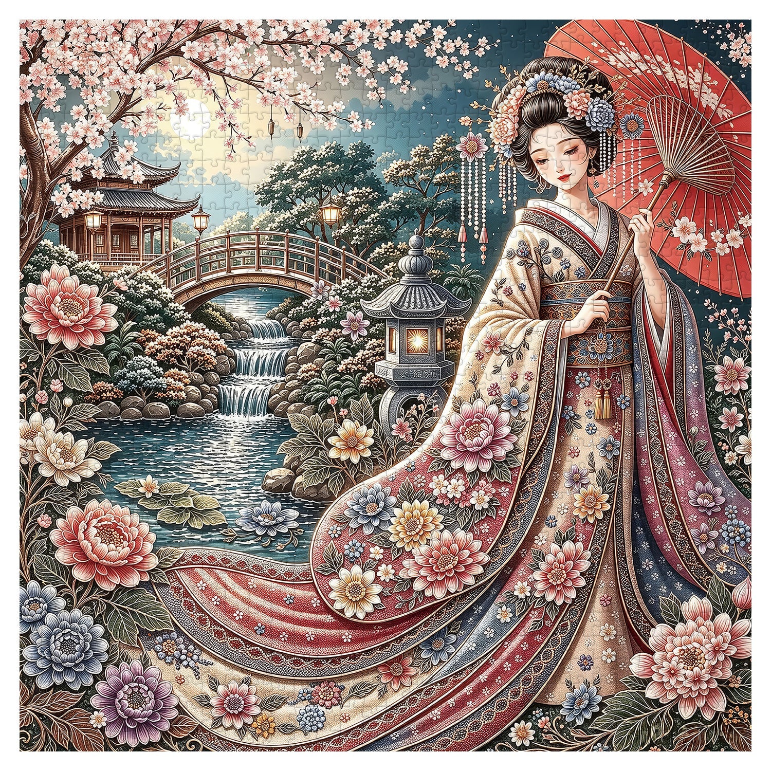 Puzzle de 1000 pièces Beauté au clair de lune