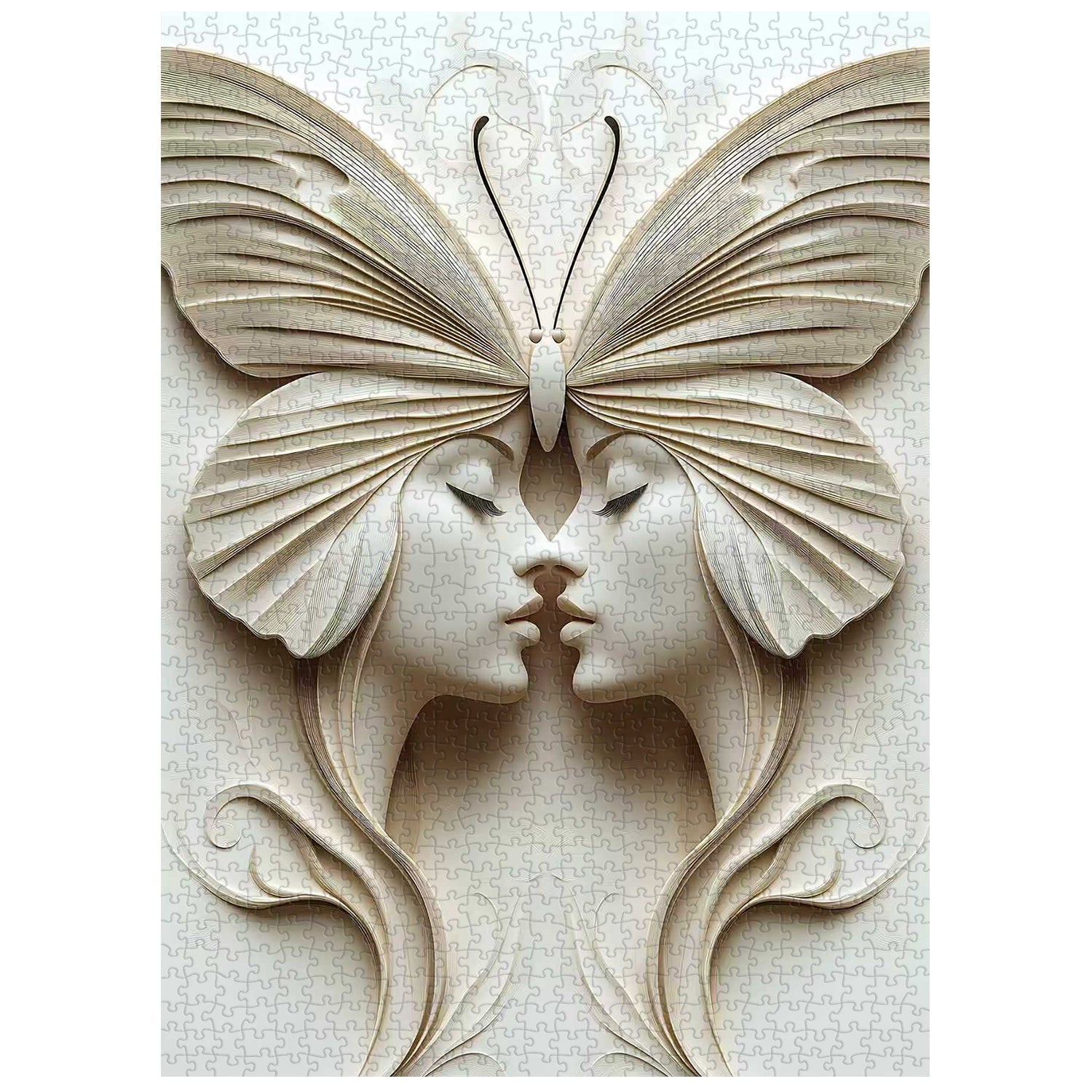 Butterfly Faced Twins Jigsaw Puzzle 1000 Pieces