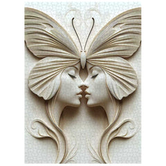 Butterfly Faced Twins Jigsaw Puzzle 1000 Pieces