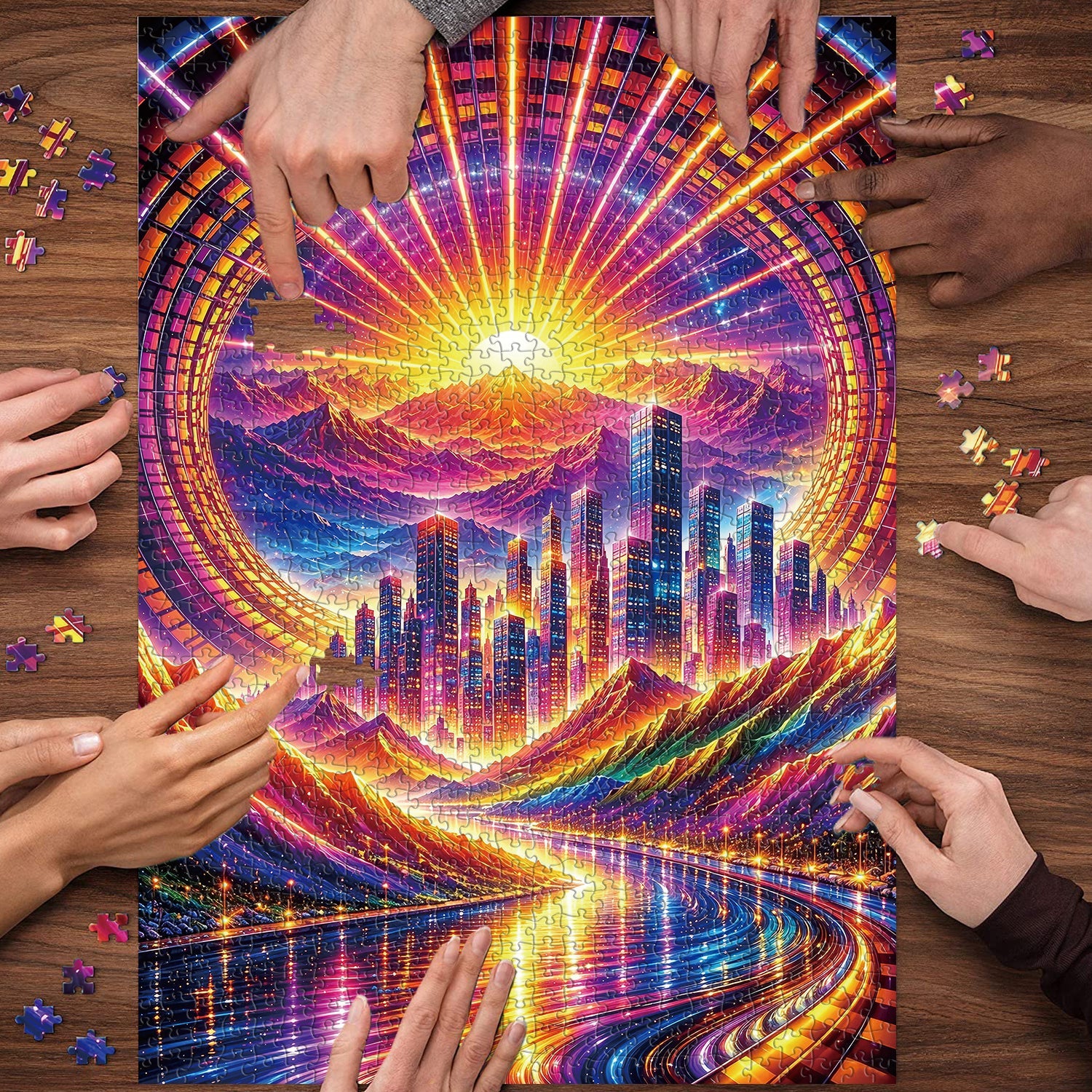 Rainbow Valley Jigsaw Puzzle 1000 Piece