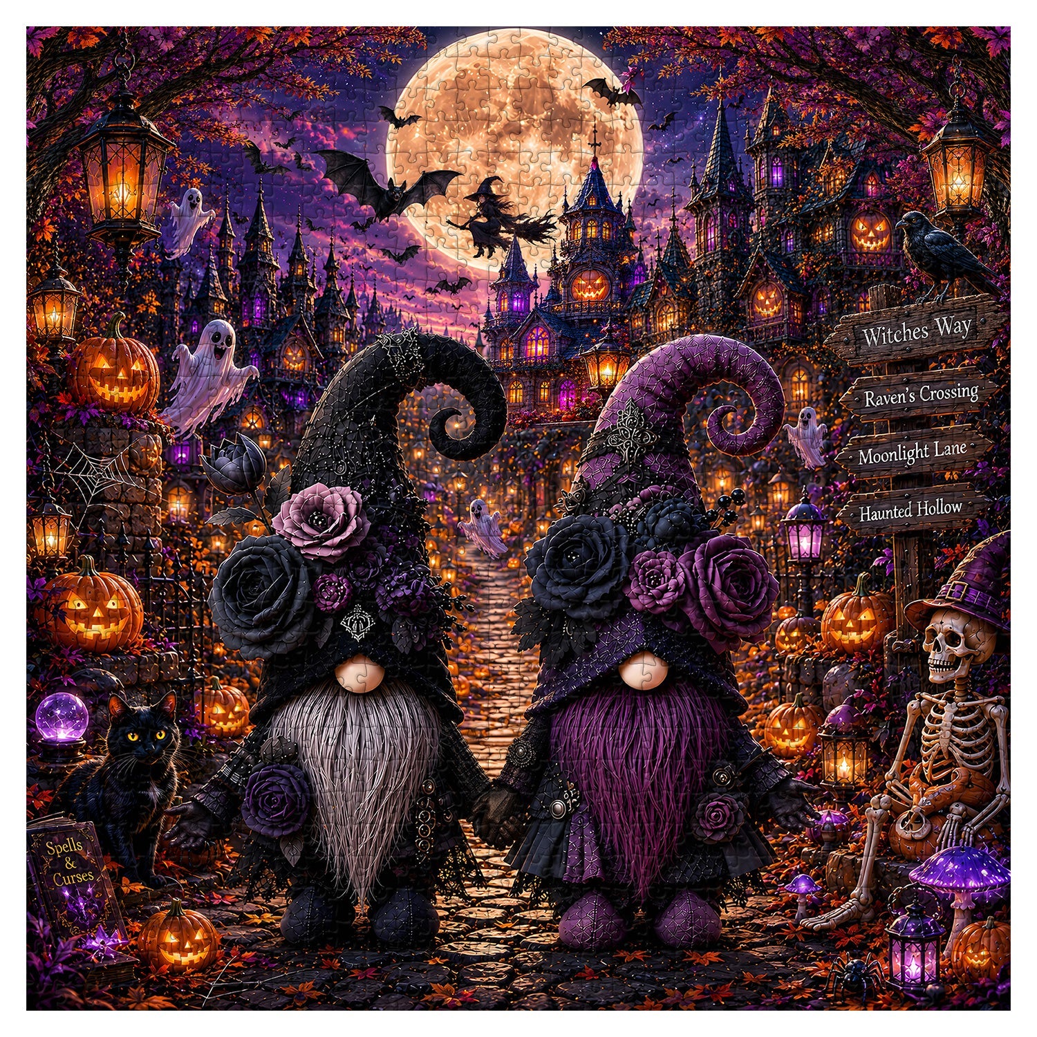 Witchy Gnomes Jigsaw Puzzle 1000 Pieces