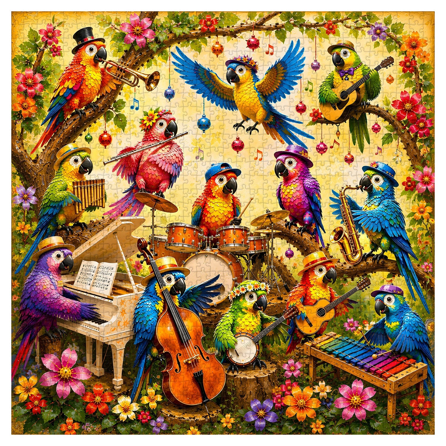 Parrot Jam Jigsaw Puzzle 1000 Piece