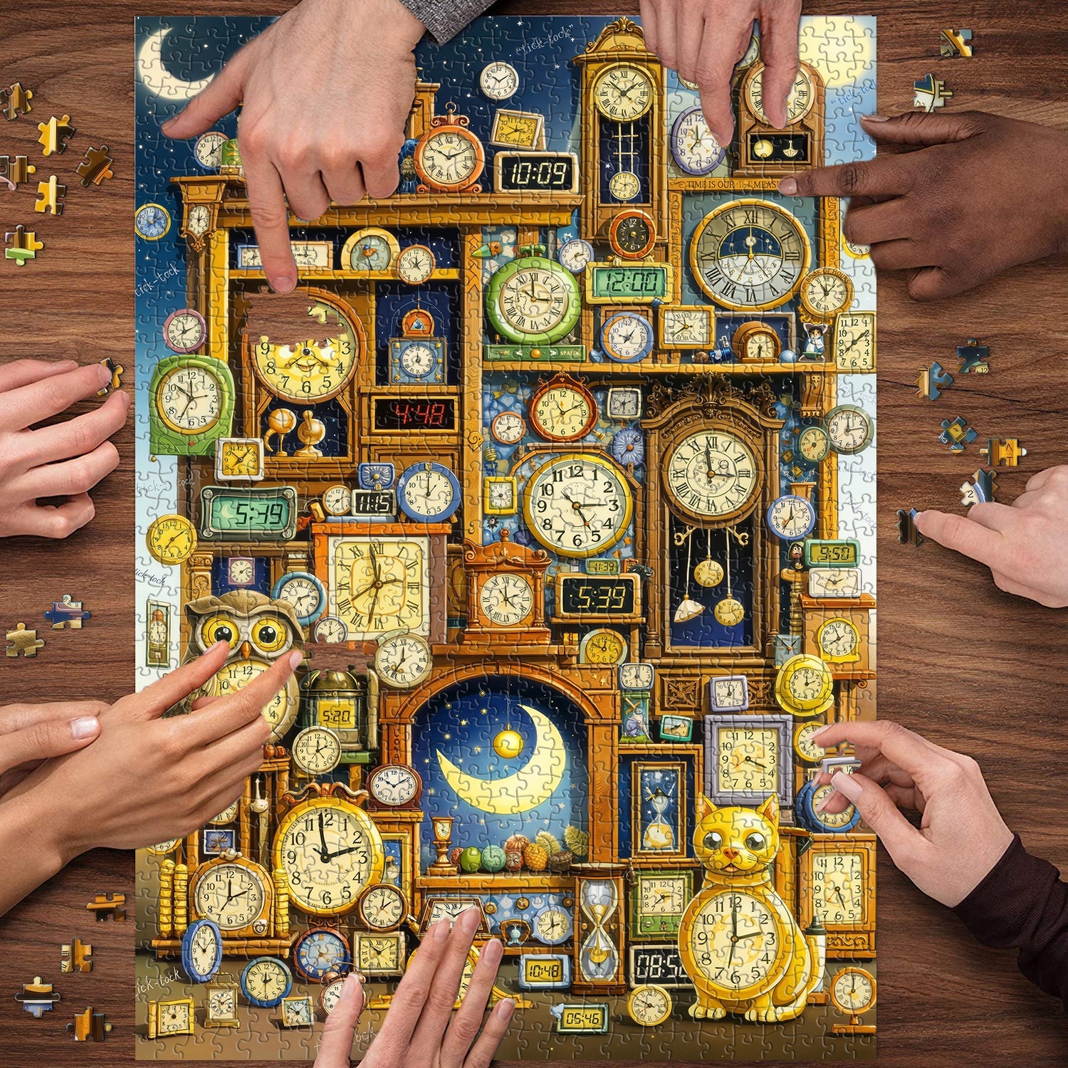 Clock Wonderland Jigsaw Puzzle 1000 Piece