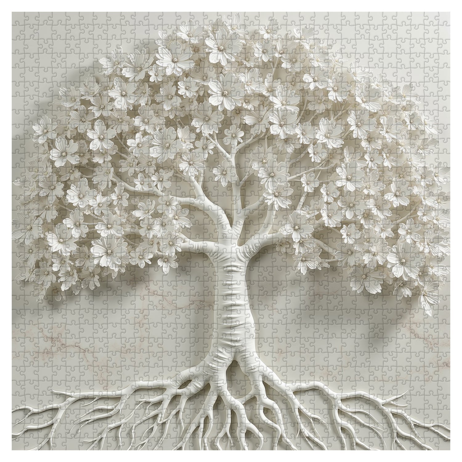 Tree Of Whiteness Jigsaw Puzzle 1000 Pieces