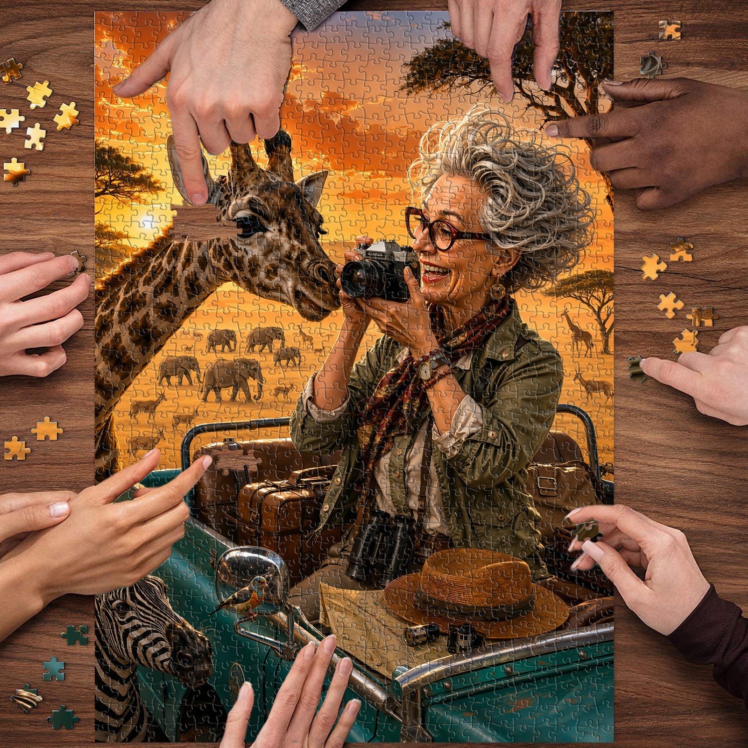 Grandma's African Trip Jigsaw Puzzle 1000 Pieces