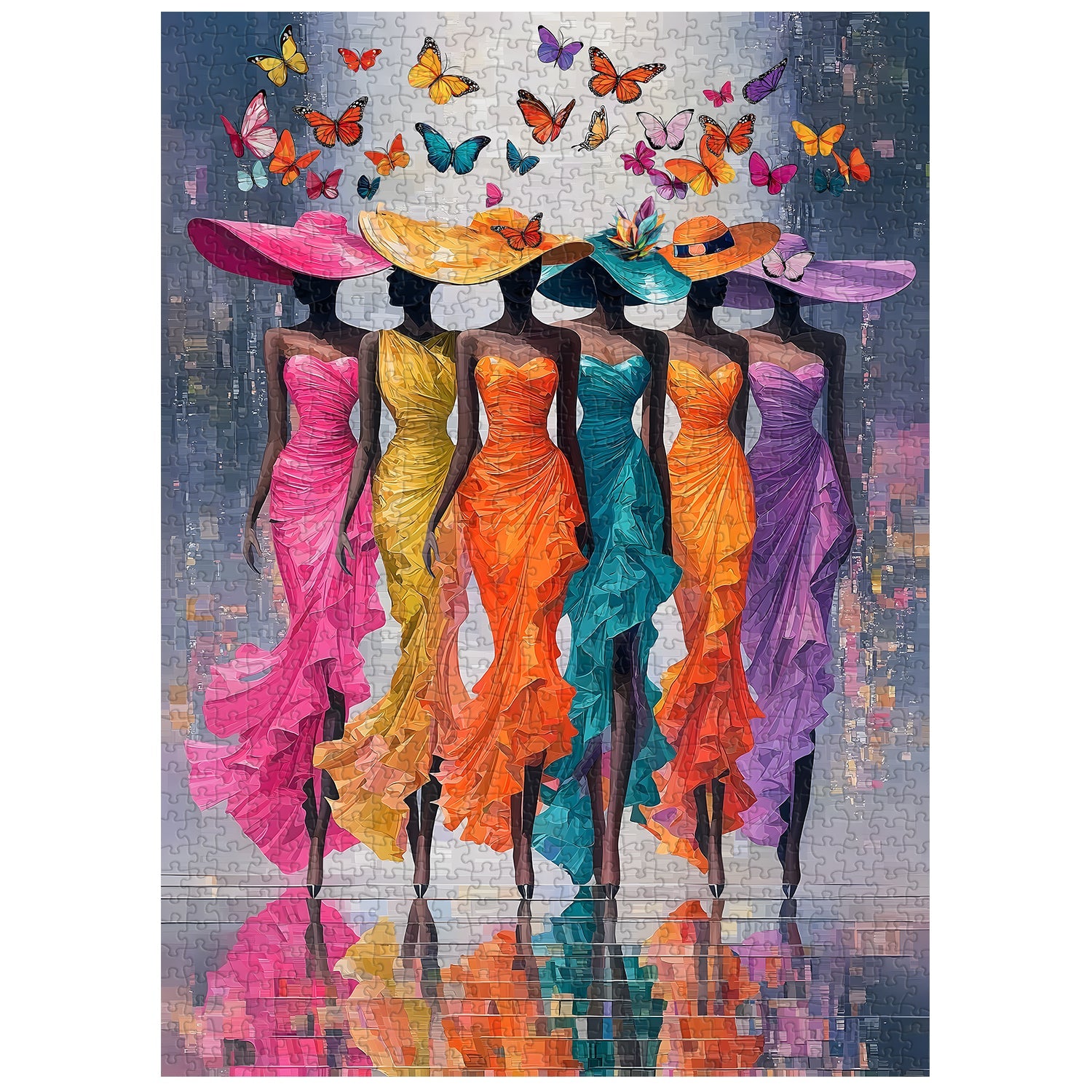 Butterfly And Muse Jigsaw Puzzle 1000 Pieces