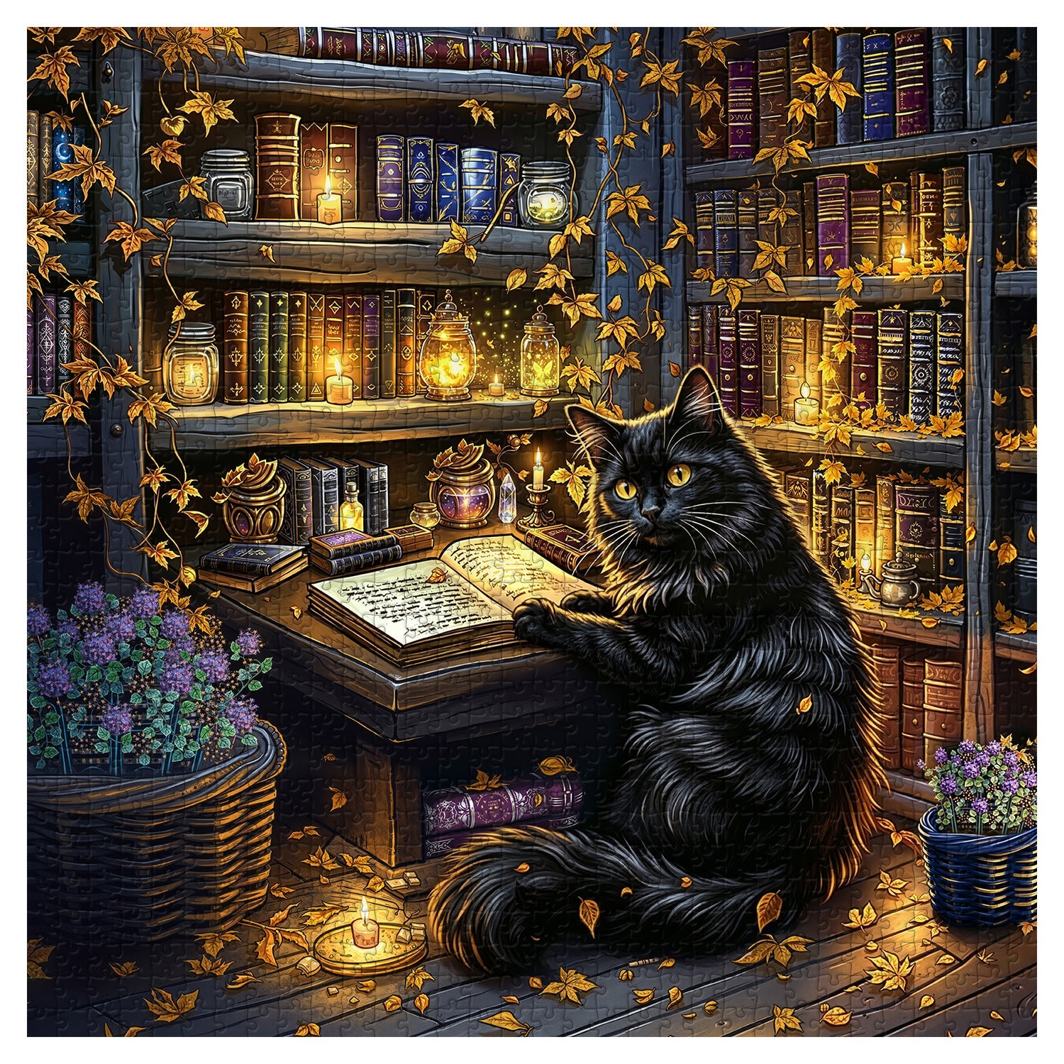 Nocturnal Scholar Jigsaw Puzzle 1000 Piece