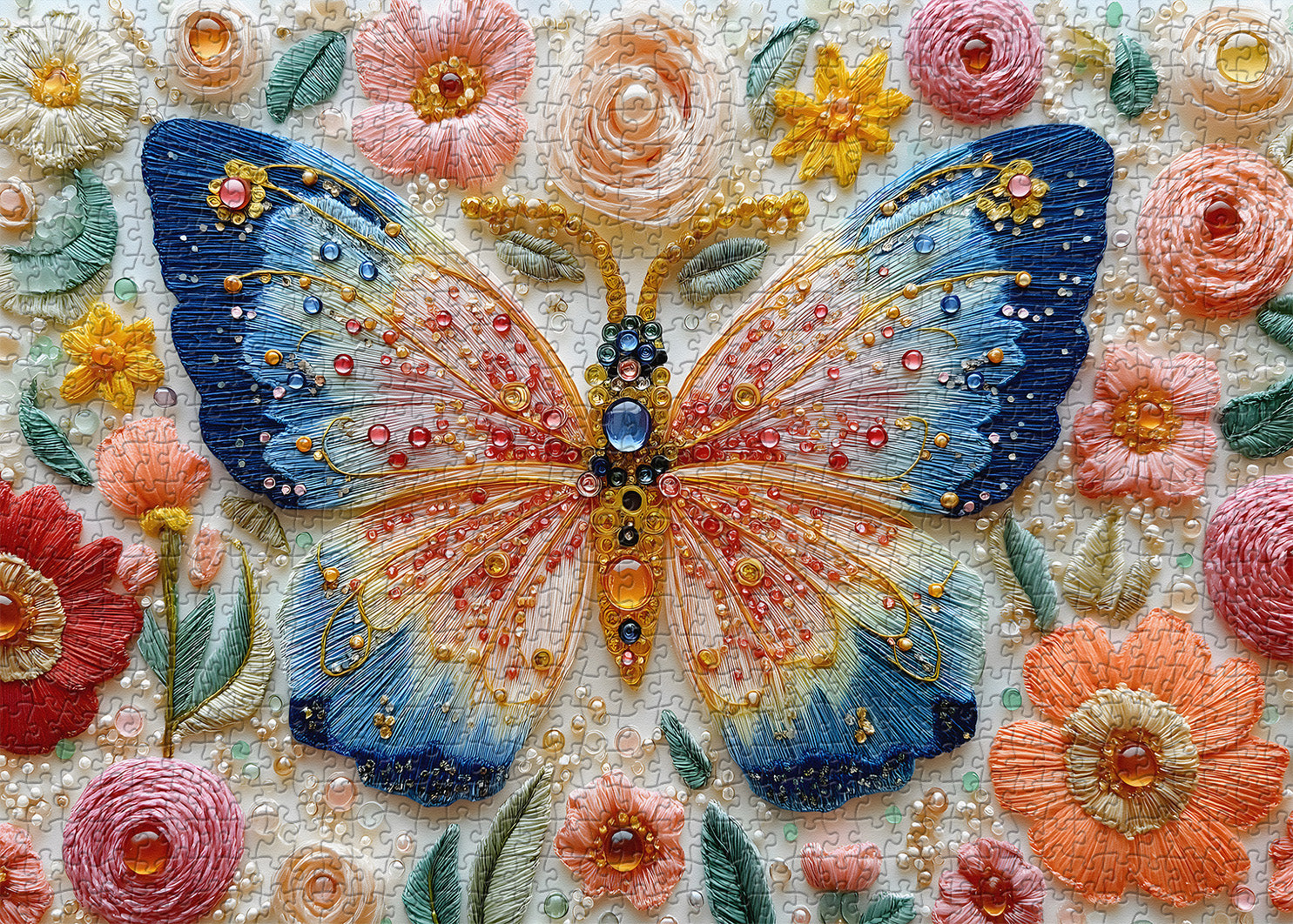 Butterfly Gem Jigsaw Puzzle 1000 Piece