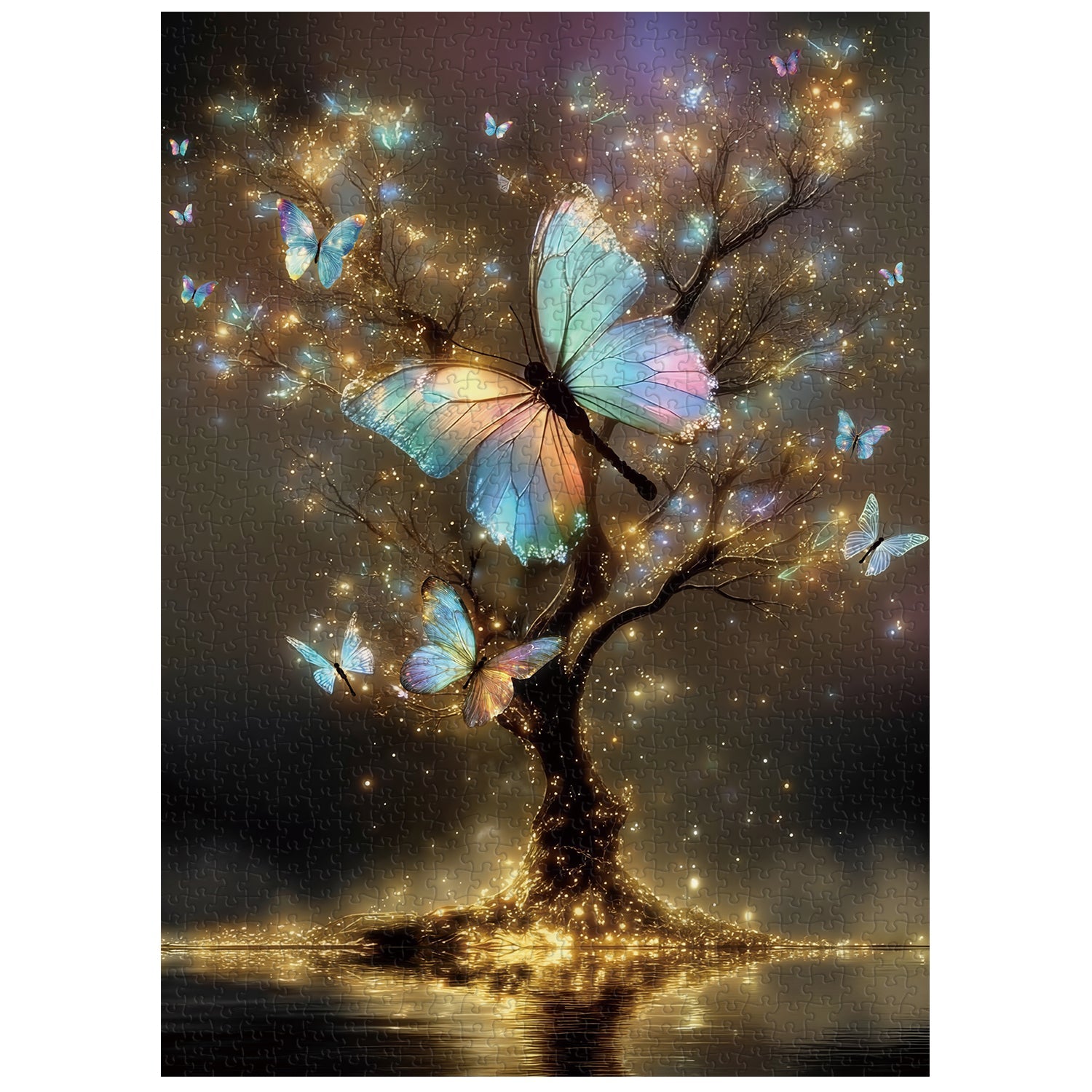 Glowing Butterfly Jigsaw Puzzle 1000 Piece