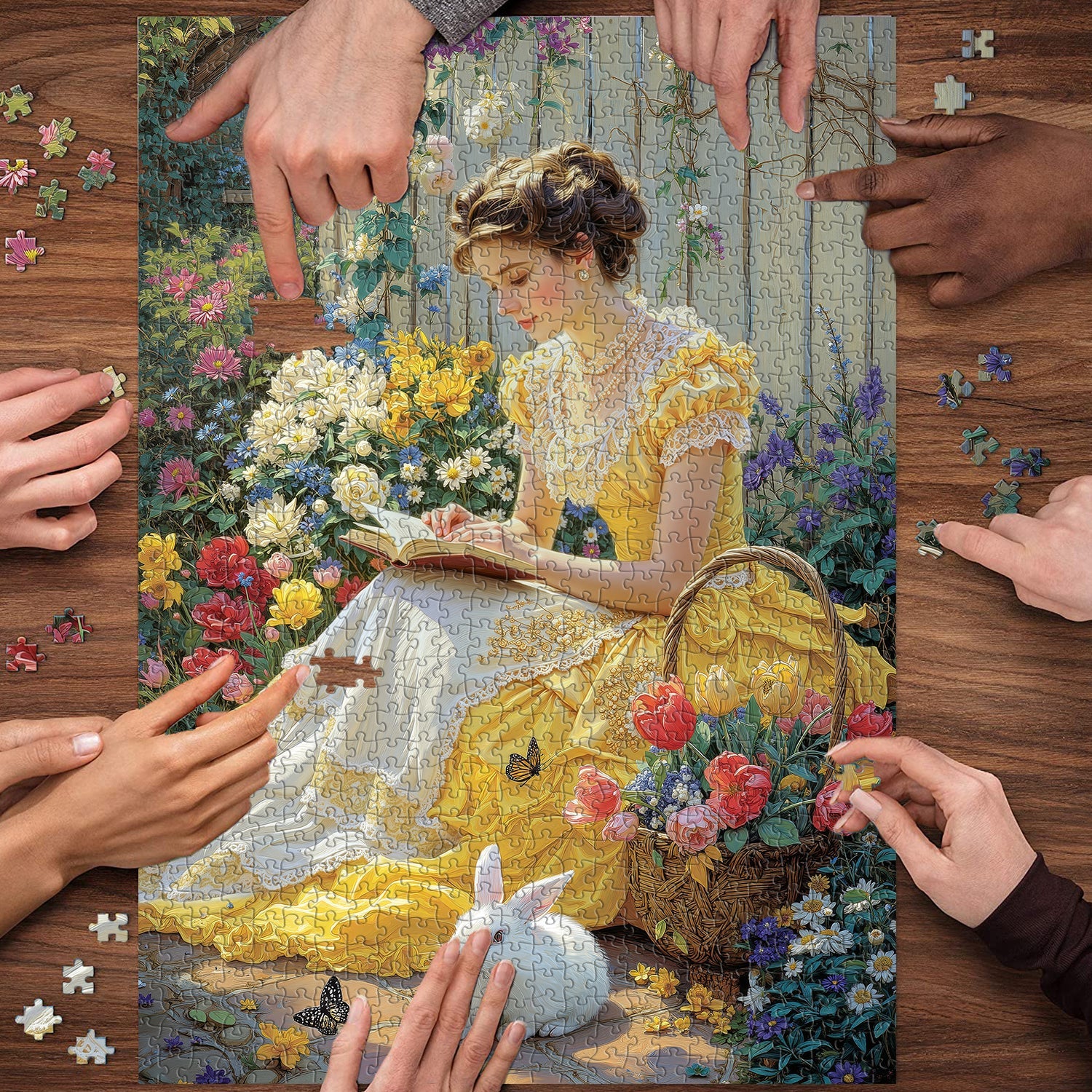 Maiden’s Garden Read Jigsaw Puzzle 1000 Pieces