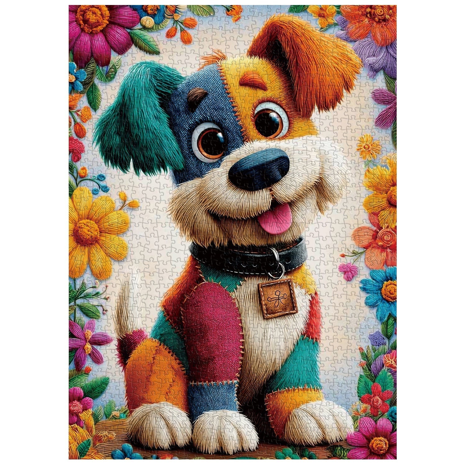 Patchwork Pup Jigsaw Puzzle 1000 Pieces