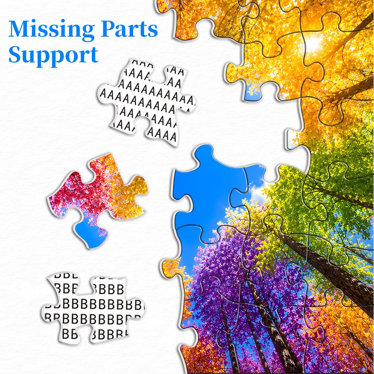 Rainbow Forest Jigsaw Puzzle 1000 Pieces