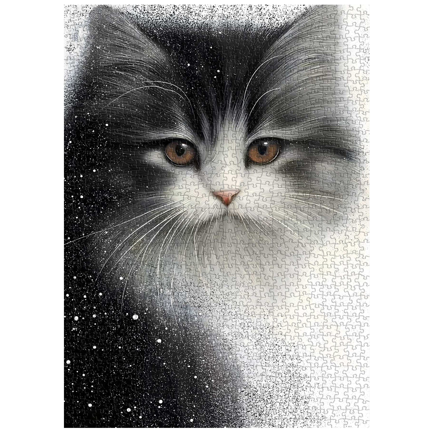 Cat Snow Mist Jigsaw Puzzle 1000 Pieces