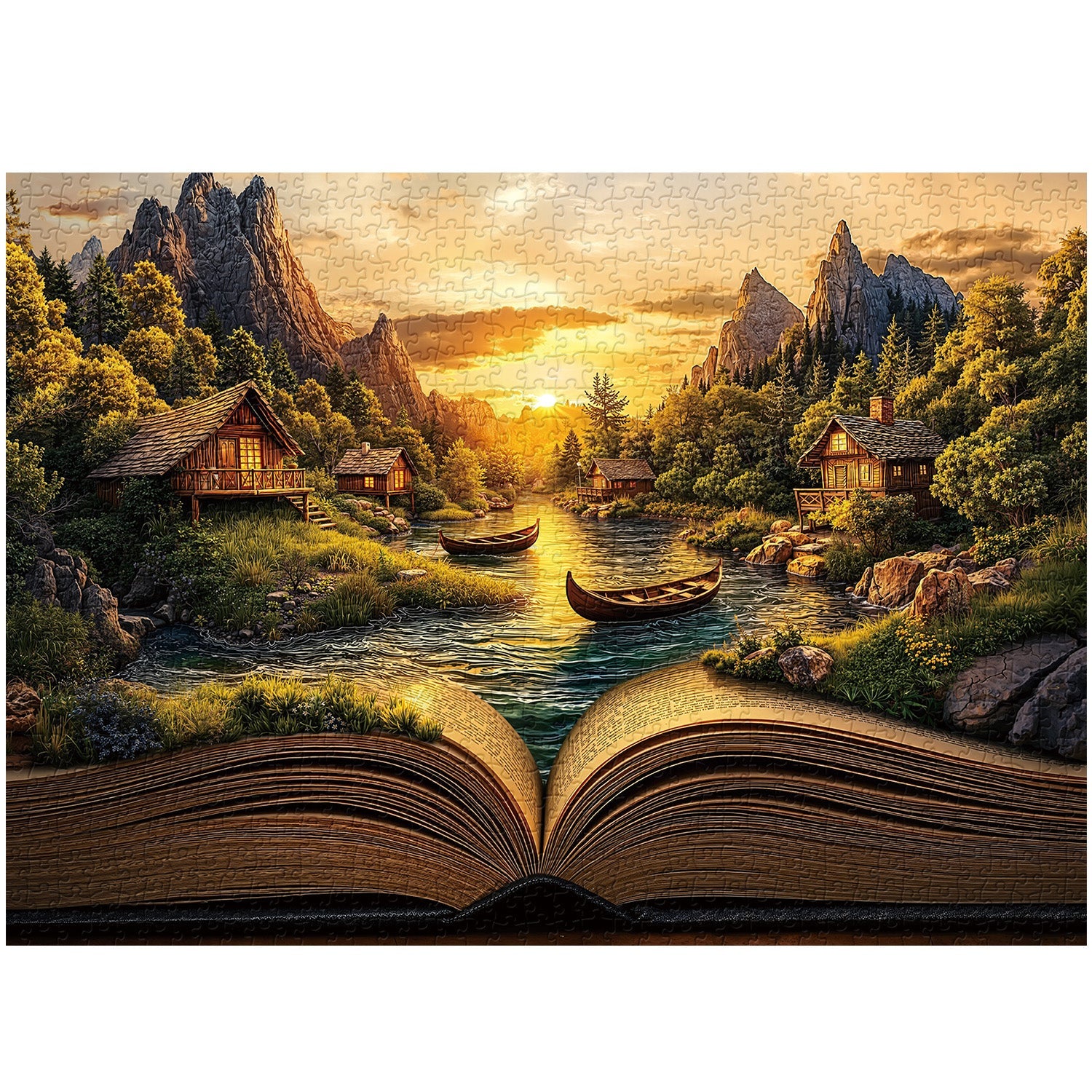 Book of Sunset Jigsaw Puzzle 1000 Piece