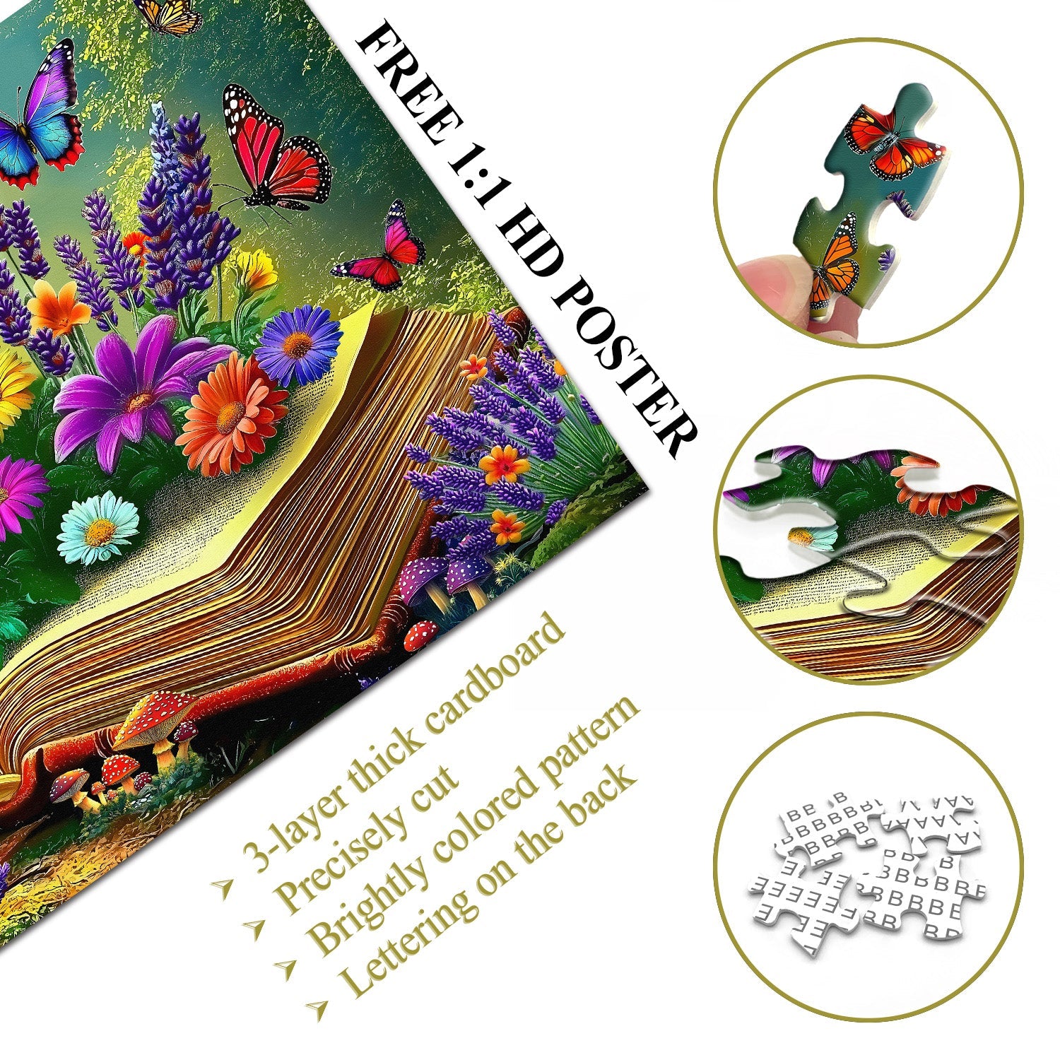 Floral Chaptears Jigsaw Puzzle 1000 Pieces