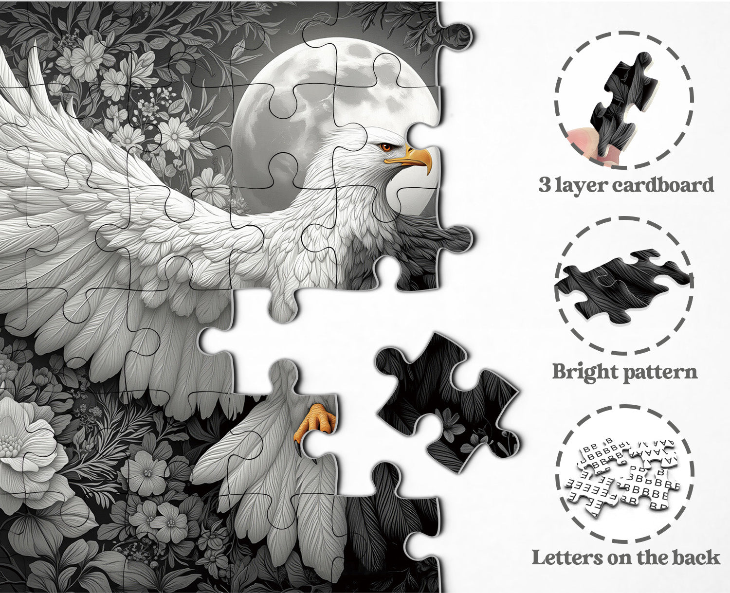Moon Eagle Jigsaw Puzzle 1000 Pieces