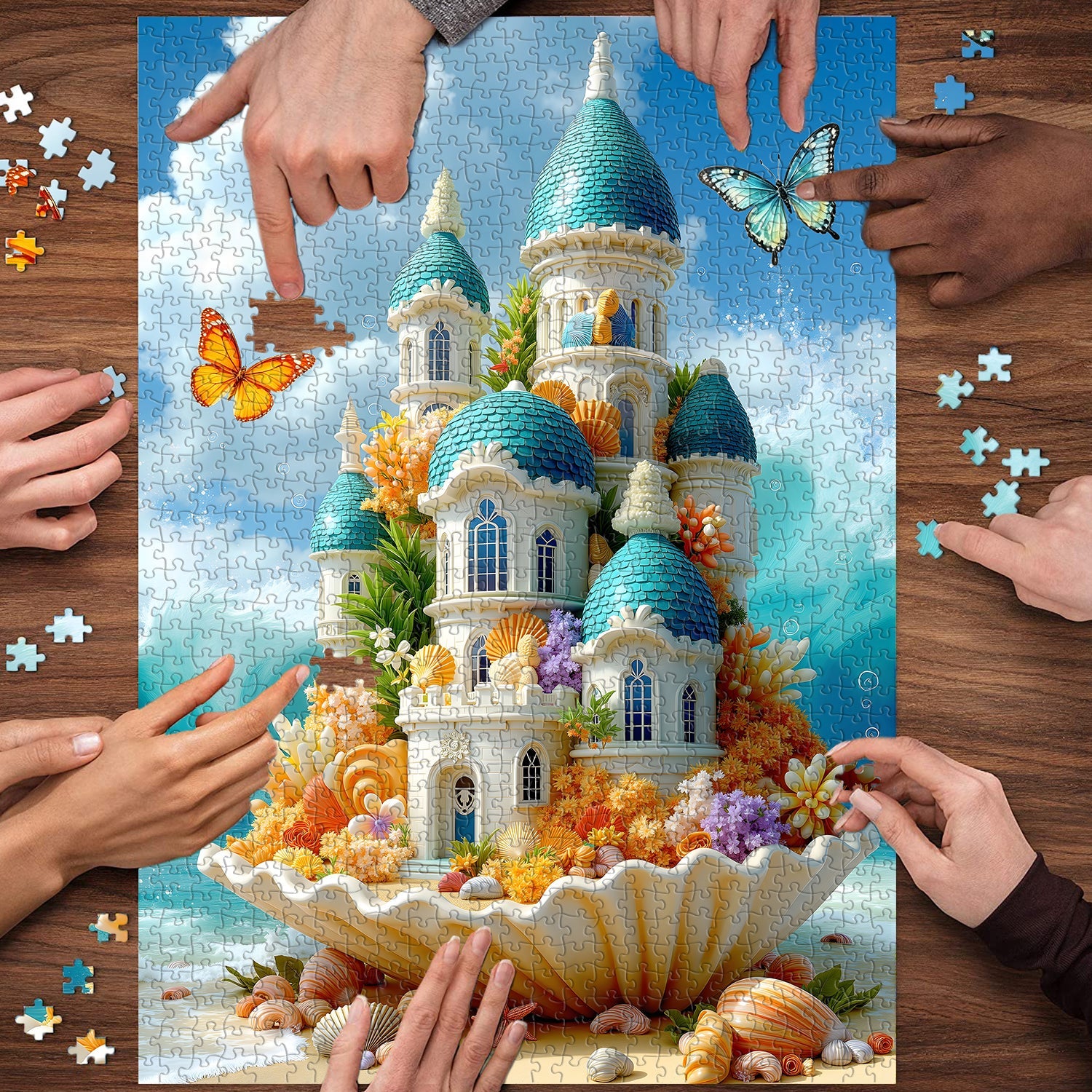 Seashell Castle Jigsaw Puzzle 1000 Pieces