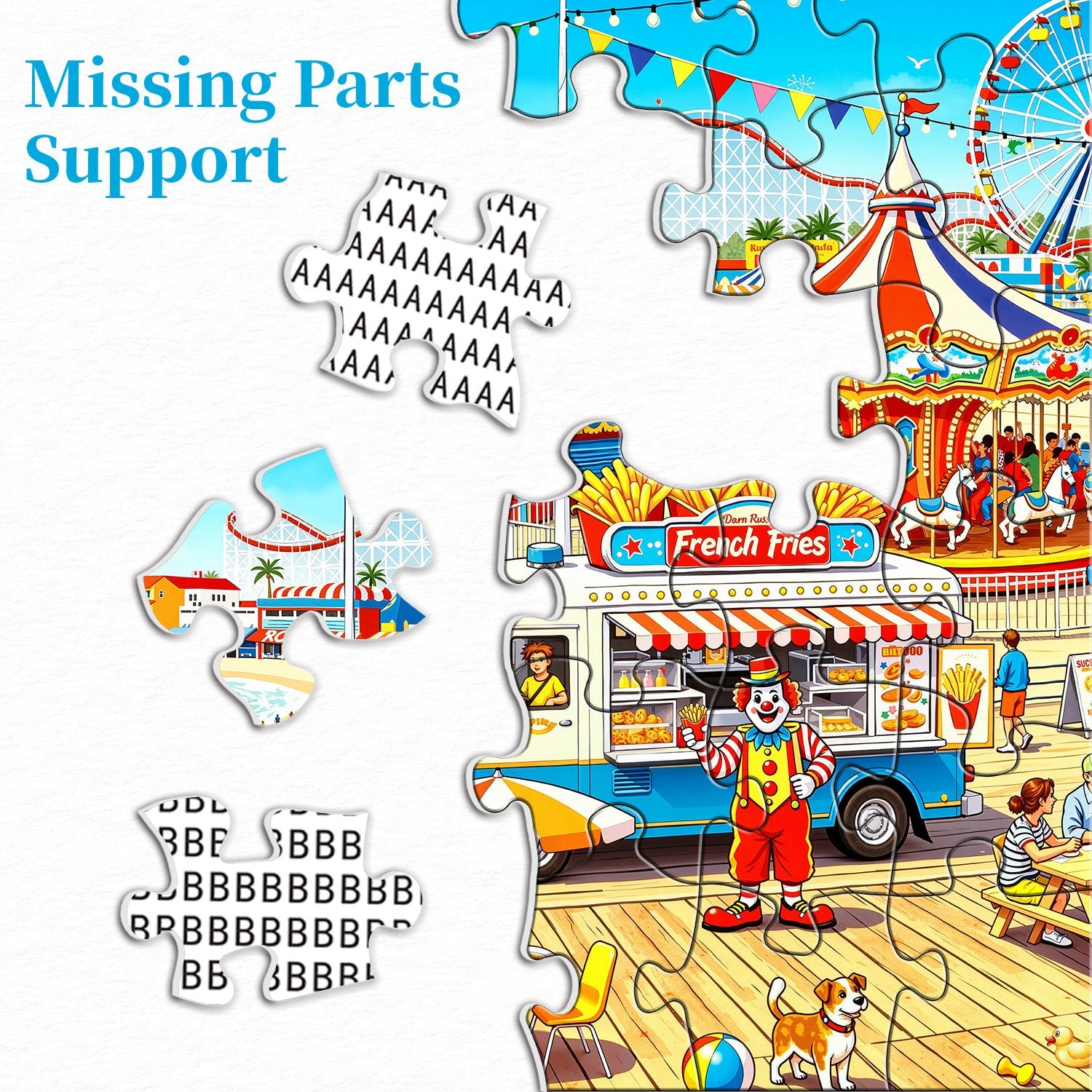 Seaside Amusement Park Jigsaw Puzzle 1000 Pieces