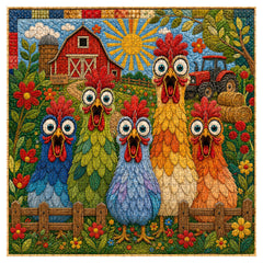 The Cluck Squad Jigsaw Puzzle 1000 Pieces