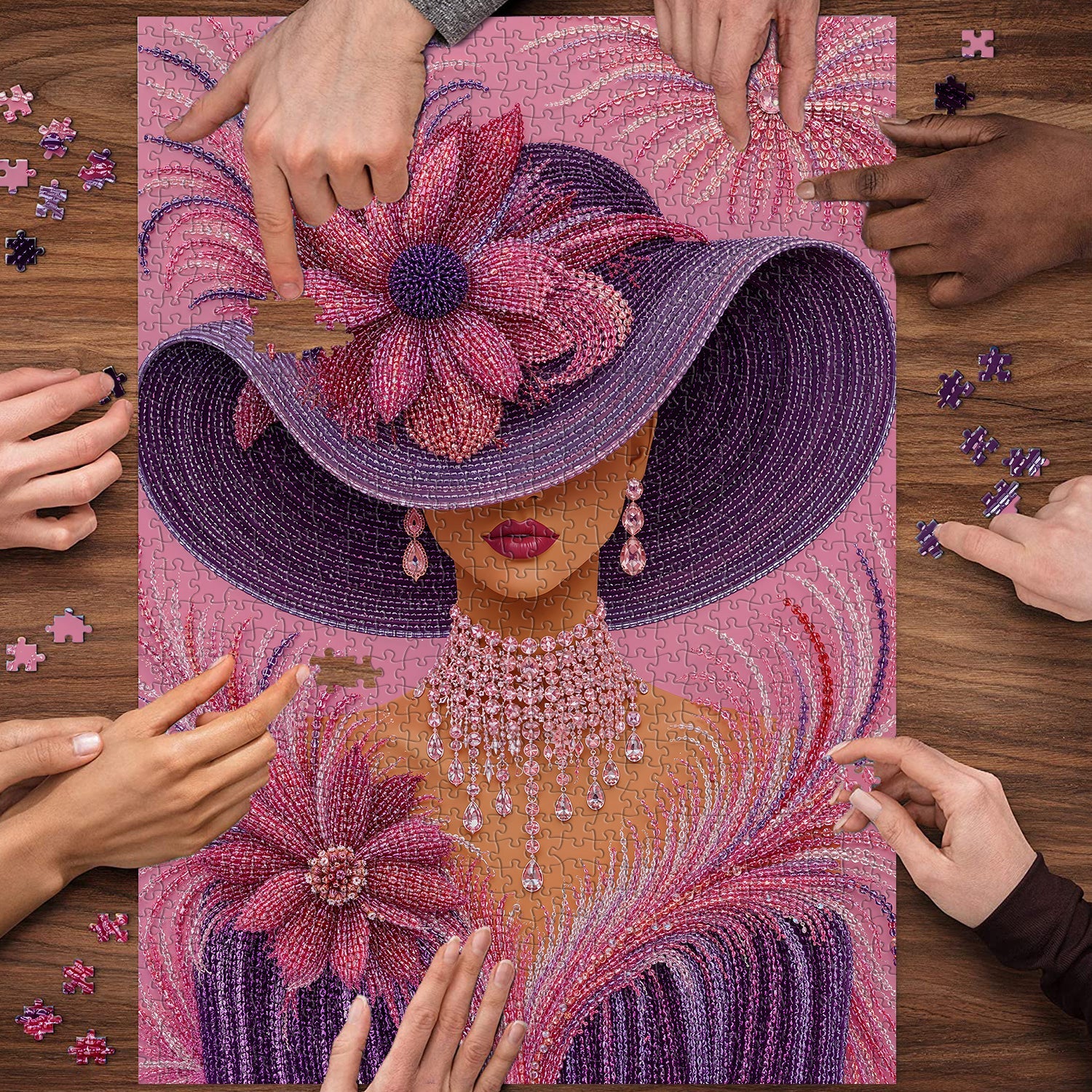Roseate Muse Jigsaw Puzzle 1000 Pieces