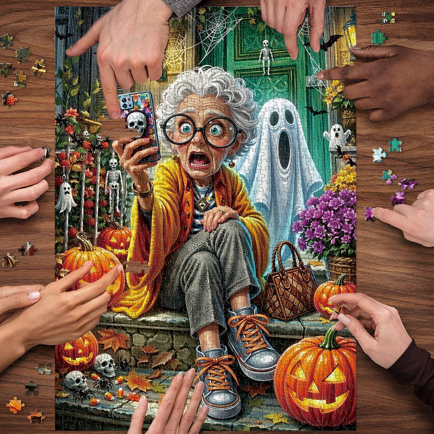 Puzzle selfie effrayant de 1000 pièces